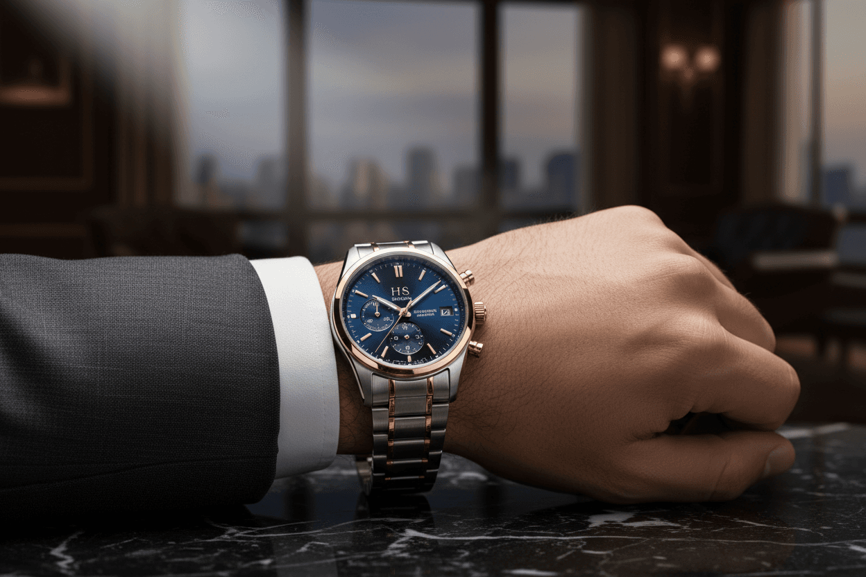 Meridian Automatic Chronograph — side profile